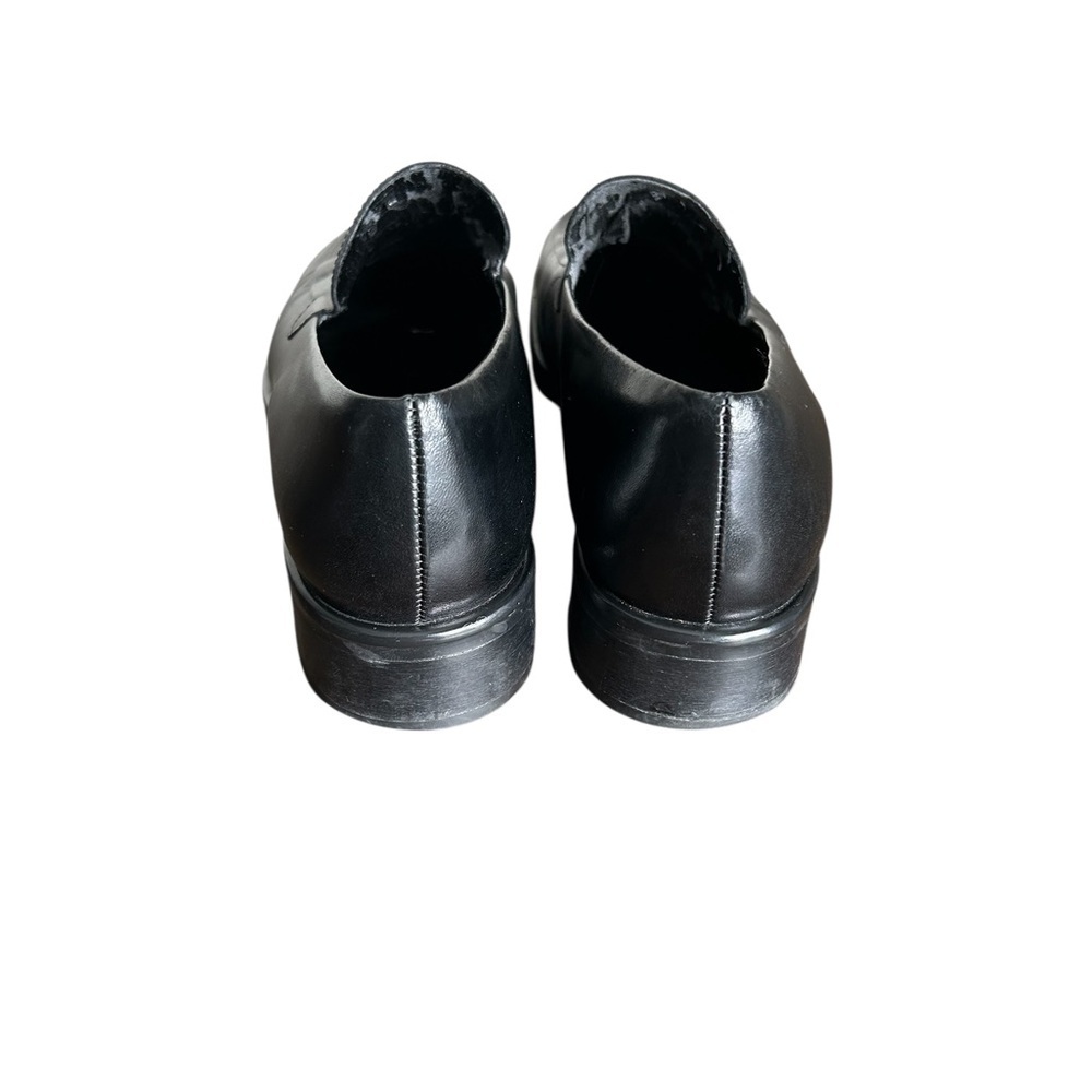 Franco Sarto Black Leather Women's Slip-On Loafers Size 8 - Picture 6 of 11